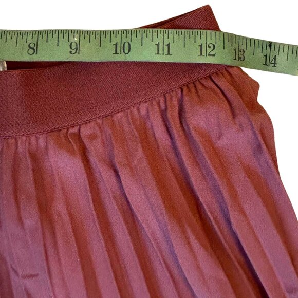 GRACE KARIN Women's Flared Pleated Ruffle Knitted Burnt Orange-Brown - Picture 11 of 14